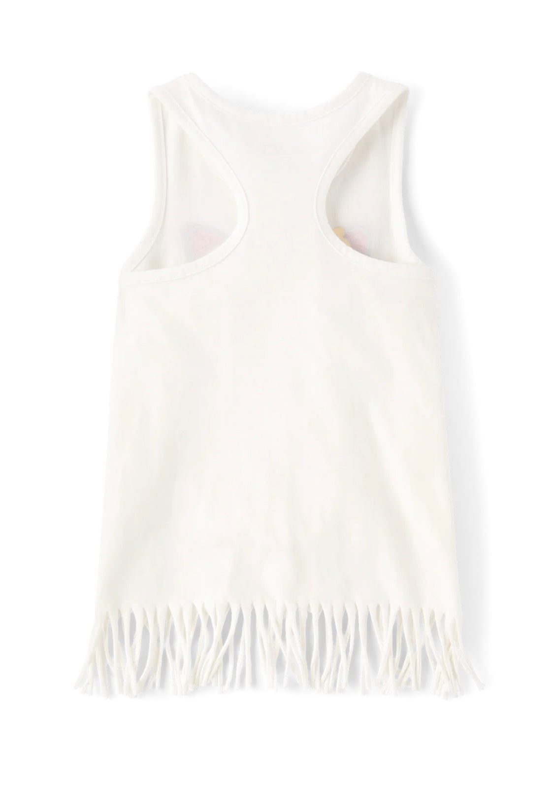 Girls Tank Top with Fringe at The Hems