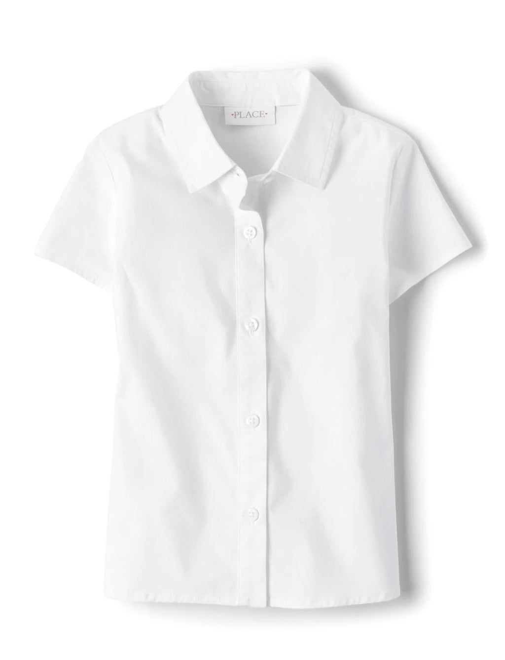 Girls Uniform Poplin Shirt. Plus Size.