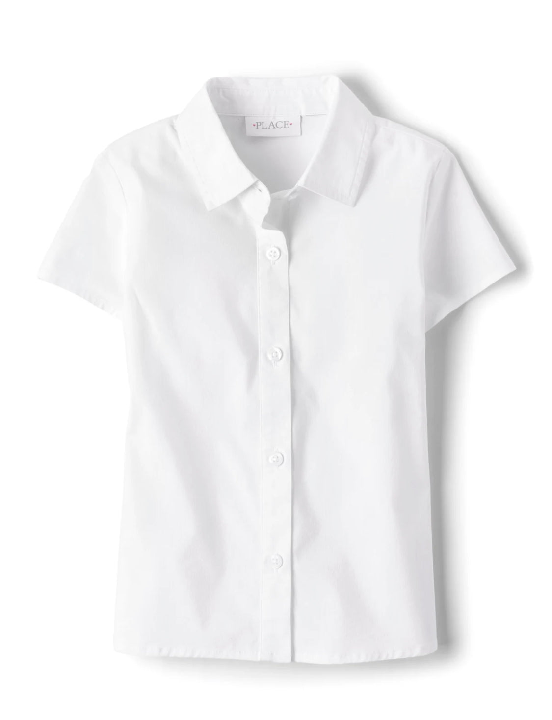 Girls Uniform Poplin Shirt. Plus Size.