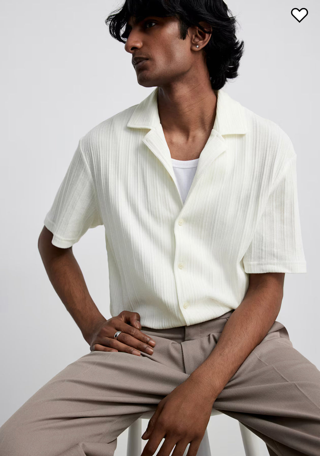 Men’s H&M Regular Fit Knit Resort Shirt