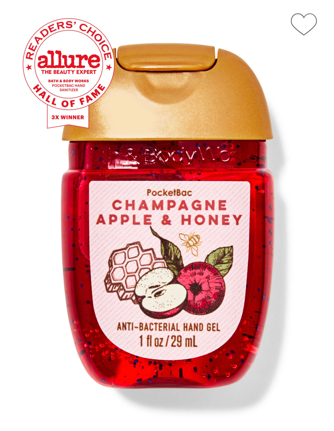 Champagne Apple & Honey PocketBac Hand Sanitizer by Bath and Body Works.