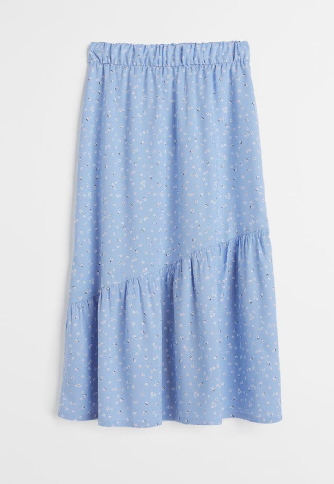 Girls Midi Cotton Printed Skirt