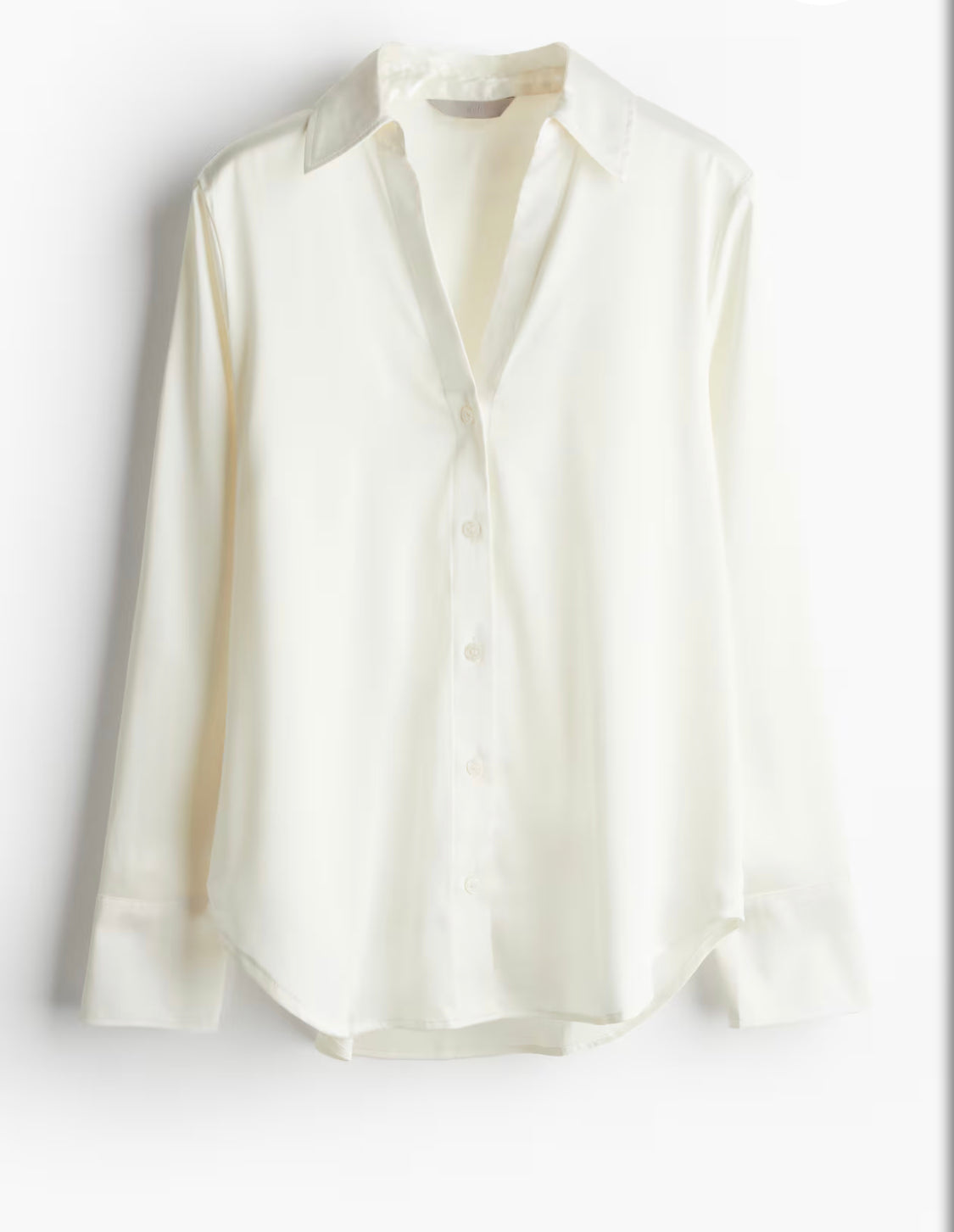 Women’s V-Neck Satin Blouse by H&M