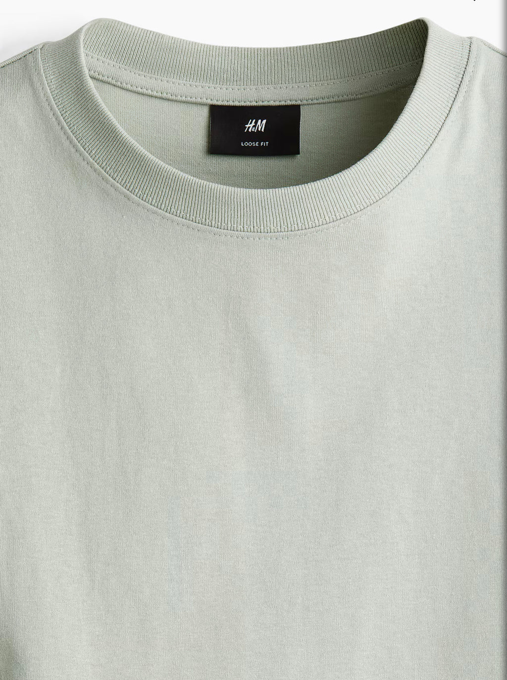 Men’s H&M Loose Size Heavy Cotton T-shirts.