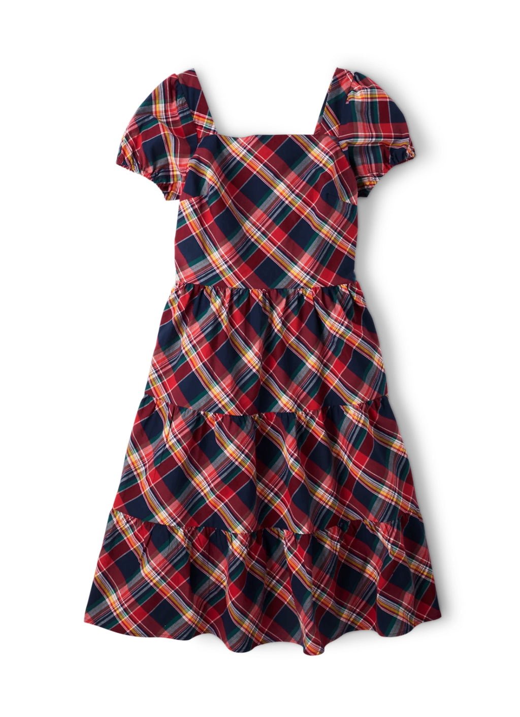 Women’s Smocked Bodice Plaid Dress