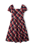 Women’s Smocked Bodice Plaid Dress