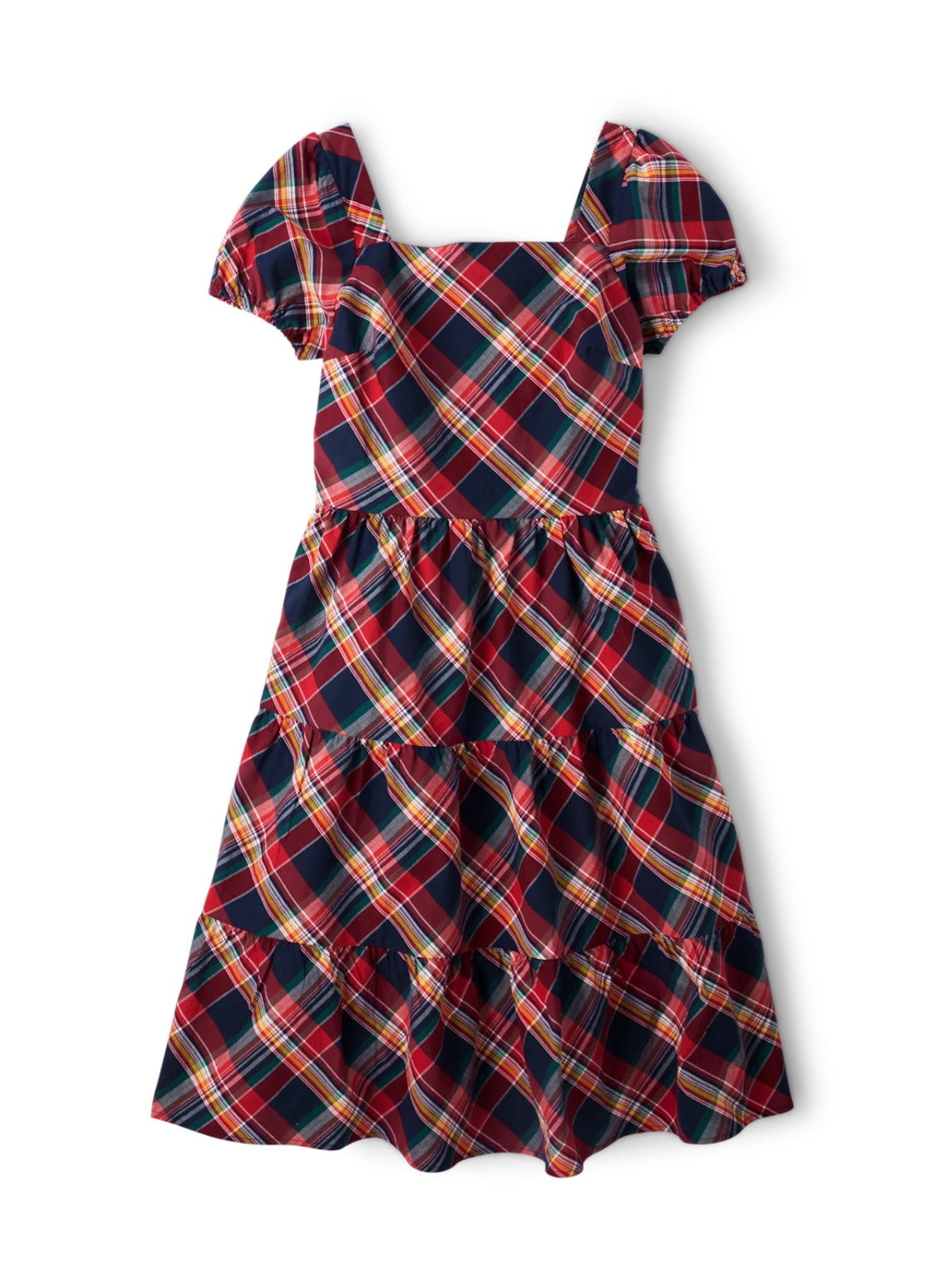 Women’s Smocked Bodice Plaid Dress