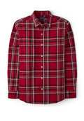 Men’s Place Plaid Cotton Button Up Shirt