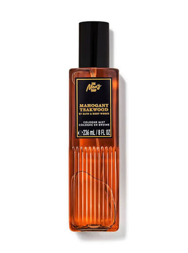 Men’s Mahogany Teakwood Body Cologne Mist by Bath and Body Works.