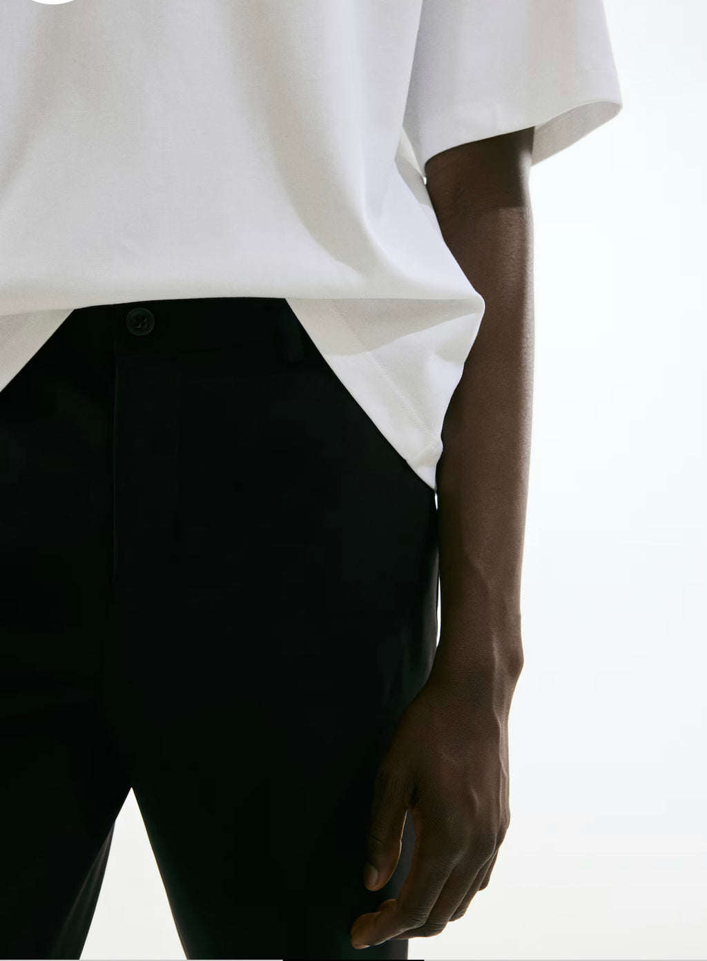 Men’s Slim Fit Cropped Trousers by H&M.