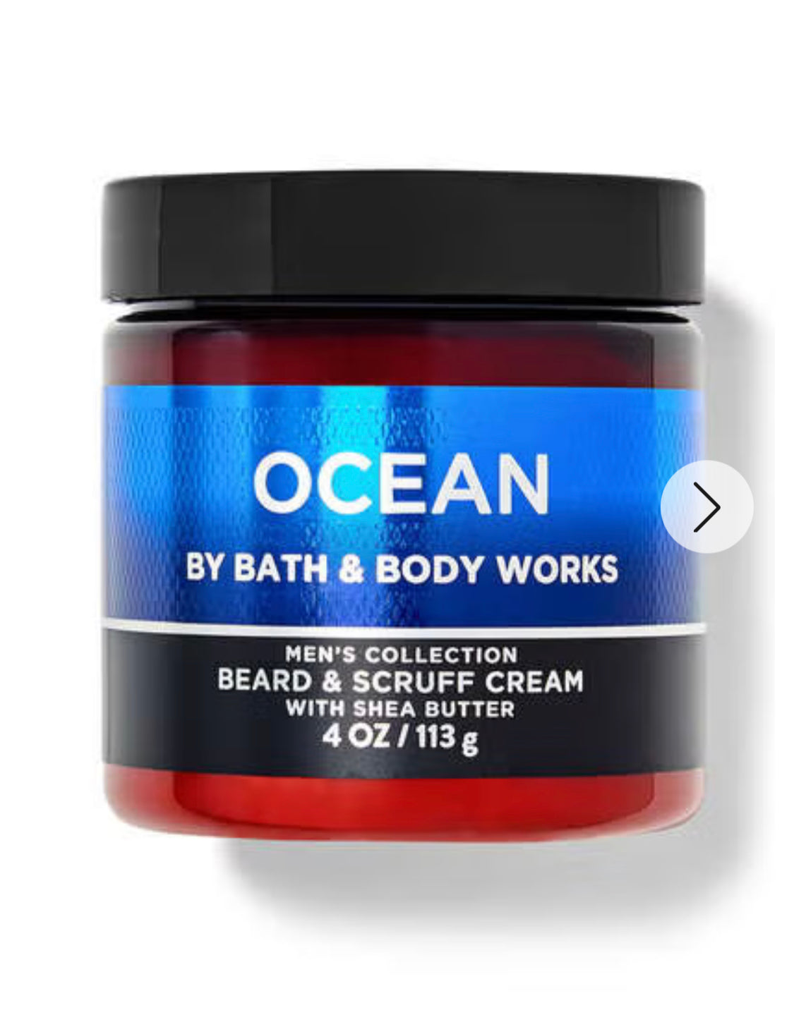 Men’s Ocean Beard And Scruff Cream by Bath and Body Works.