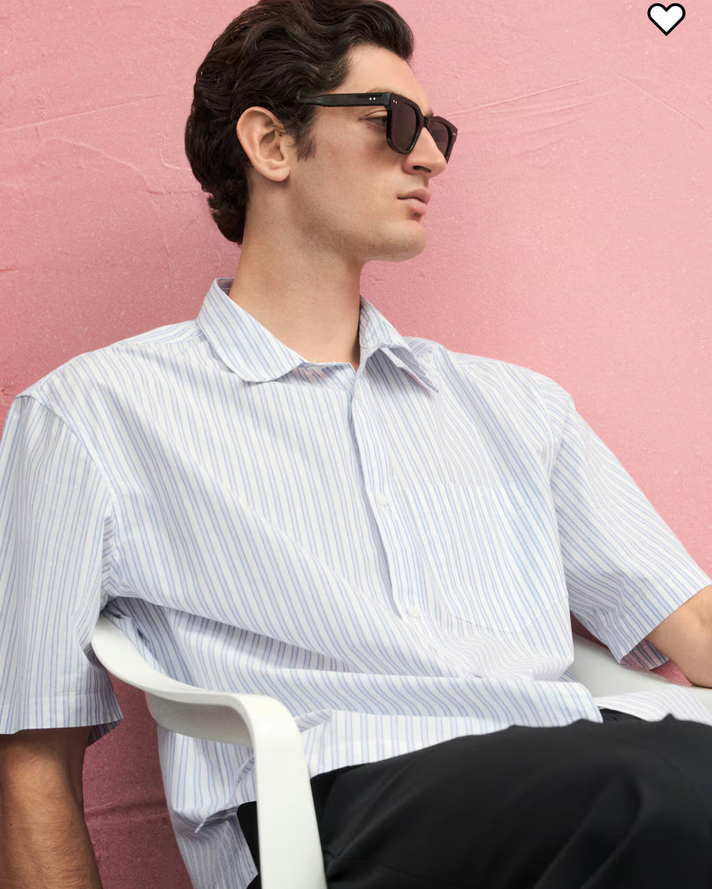Men’s Striped Cotton Shirt by H&M.