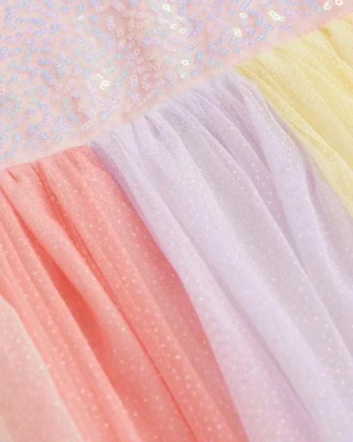 Sequin Bodice Tulle Dress by H&M