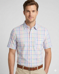 Men’s Place Gingham Cotton Poplin Button Up Shirt.