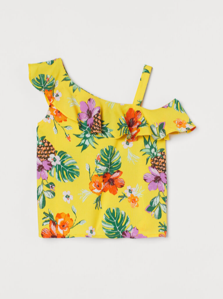 Girls One-Shoulder Strap Blouse by H&M.
