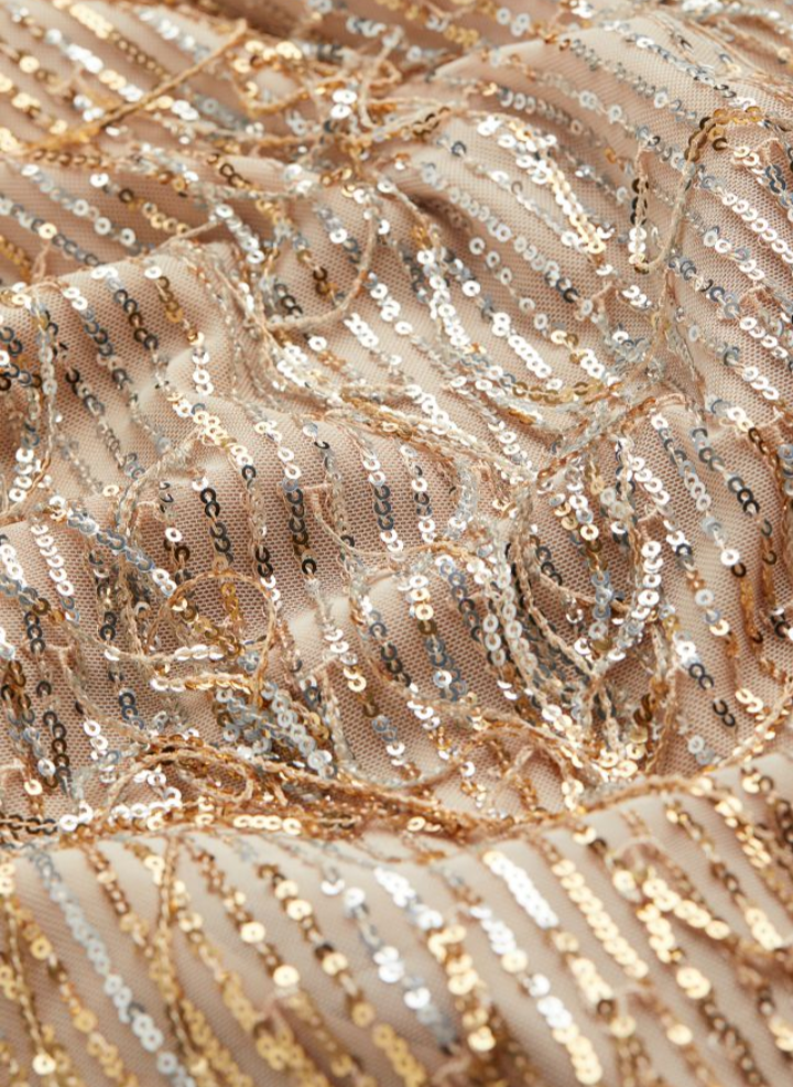 Women’s Sequined Tank Frayed Dress