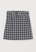 Belted Checked Mini Skirt by H&M