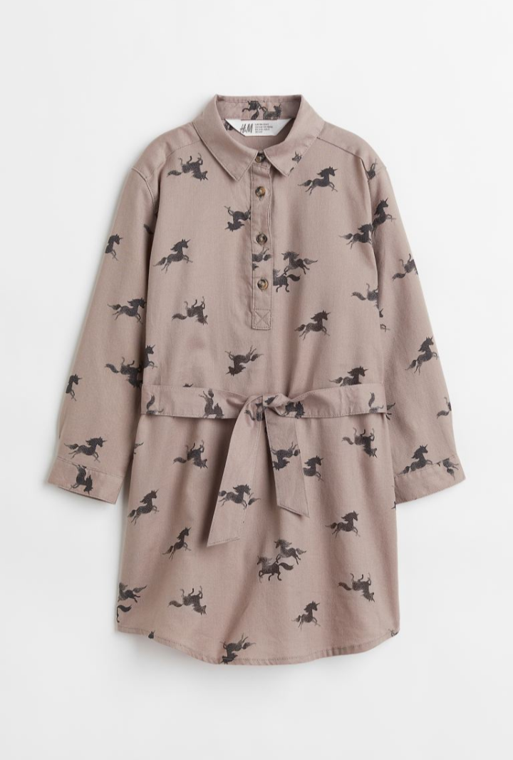Girls Belted Shirt Dress by H&M