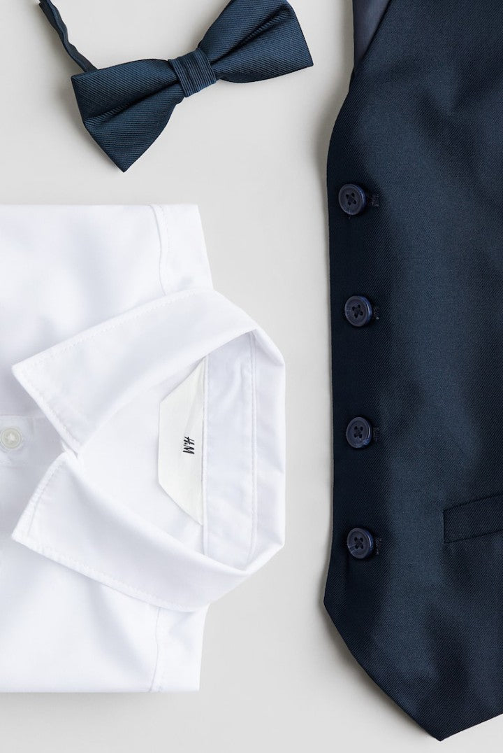 Boys 3-Piece Suit Shirt and Vest by H&M