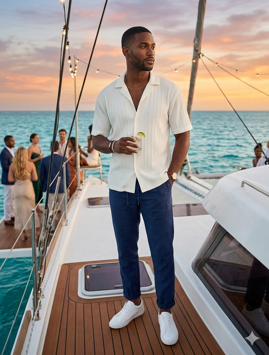 Men’s H&M Regular Fit Knit Resort Shirt