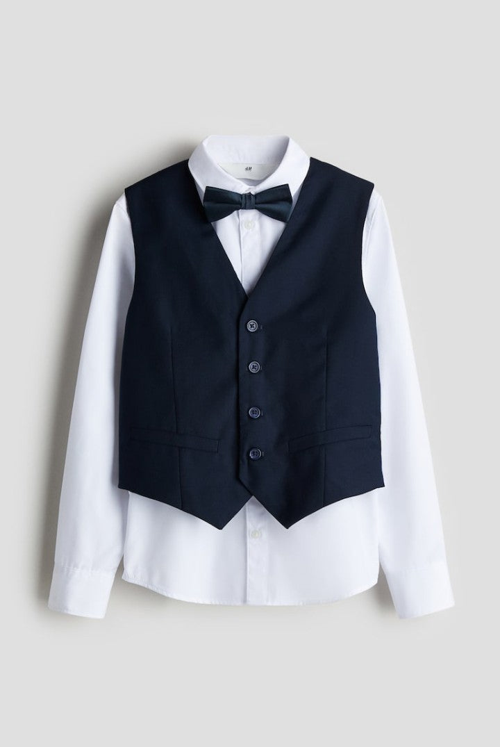 Boys 3-Piece Suit Shirt and Vest by H&M