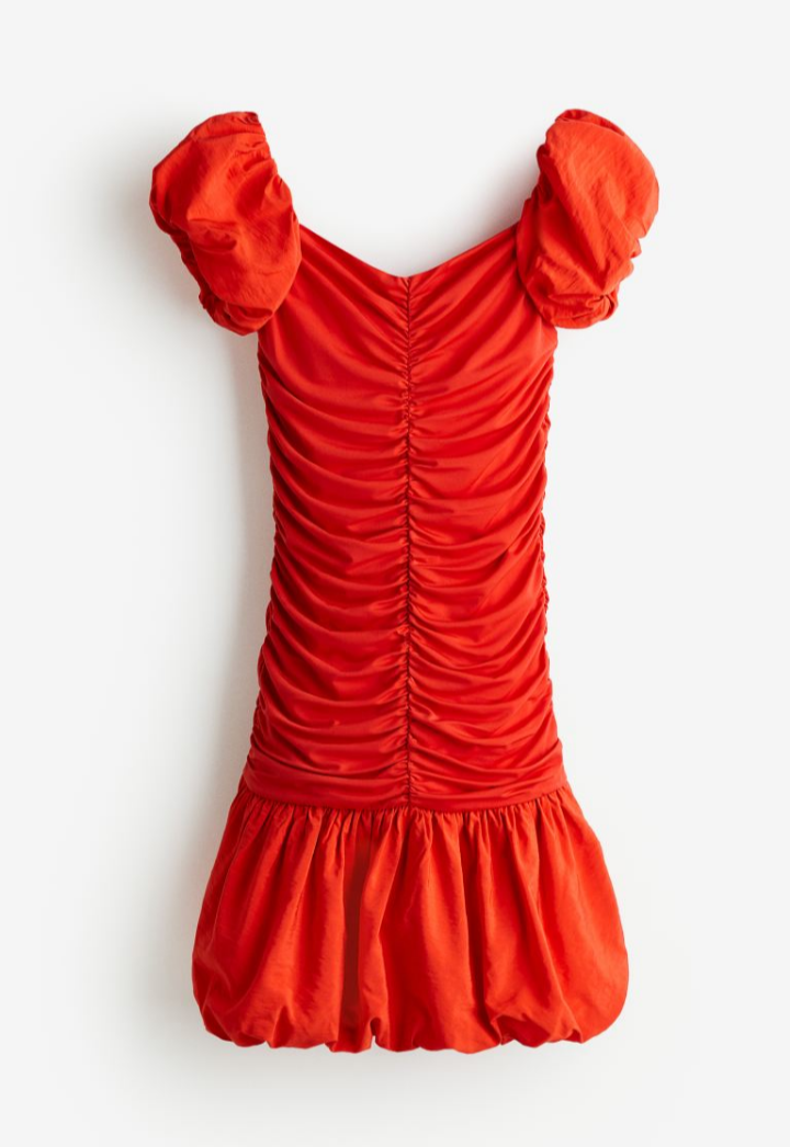 Women’s Off-The-Shoulder Bobble Dress by H&M