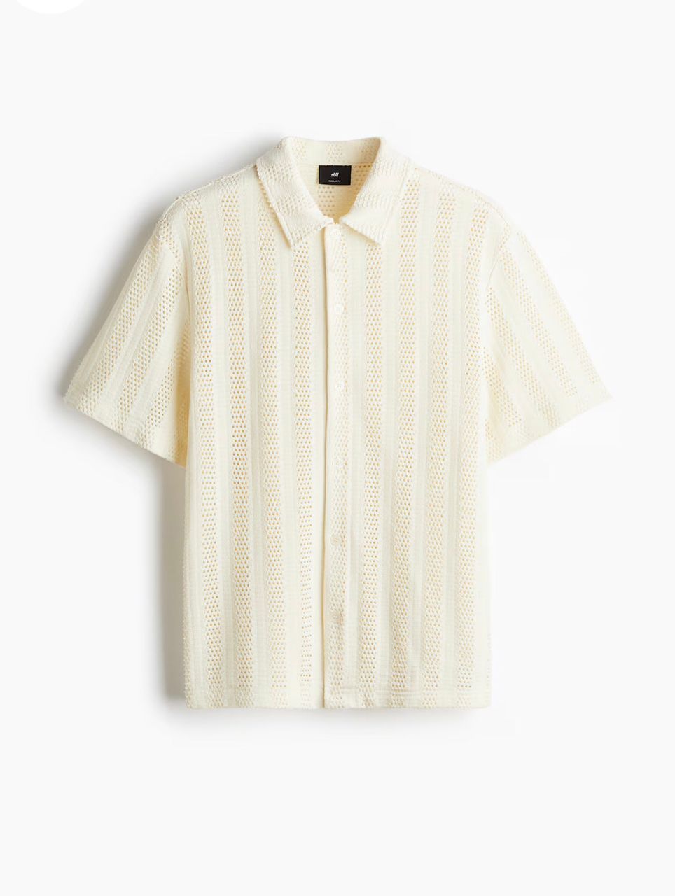 Men’s H&M Regular-Fit Jacquard Knit Shirt.