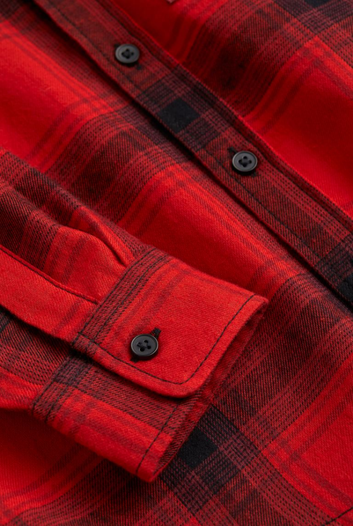 Boys Long Sleeve Flannel Shirt  by H&M.