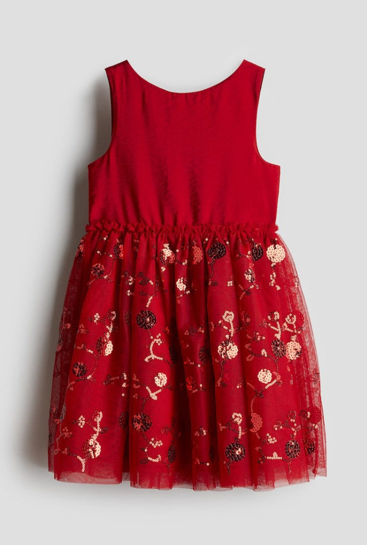 Sleeveless Tulle Skirt Dress by H&M