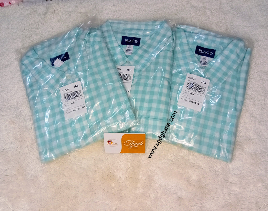 Men’s Place Cotton Poplin Button Up Shirt.